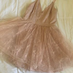 Champagne pink ballerina dress